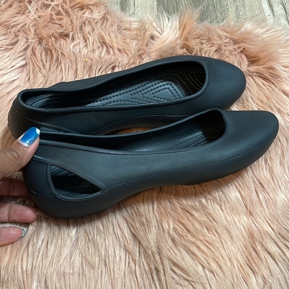 Crocs Iconic Sloane Black Flats Size 7 - Picture 5 of 8
